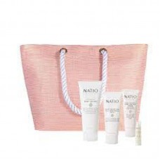 Natio娜迪奥 夏日套装 4件套 送 大肩包（身体乳 200ml+防晒日霜SPF15 100g+手霜 75ml+润唇膏）